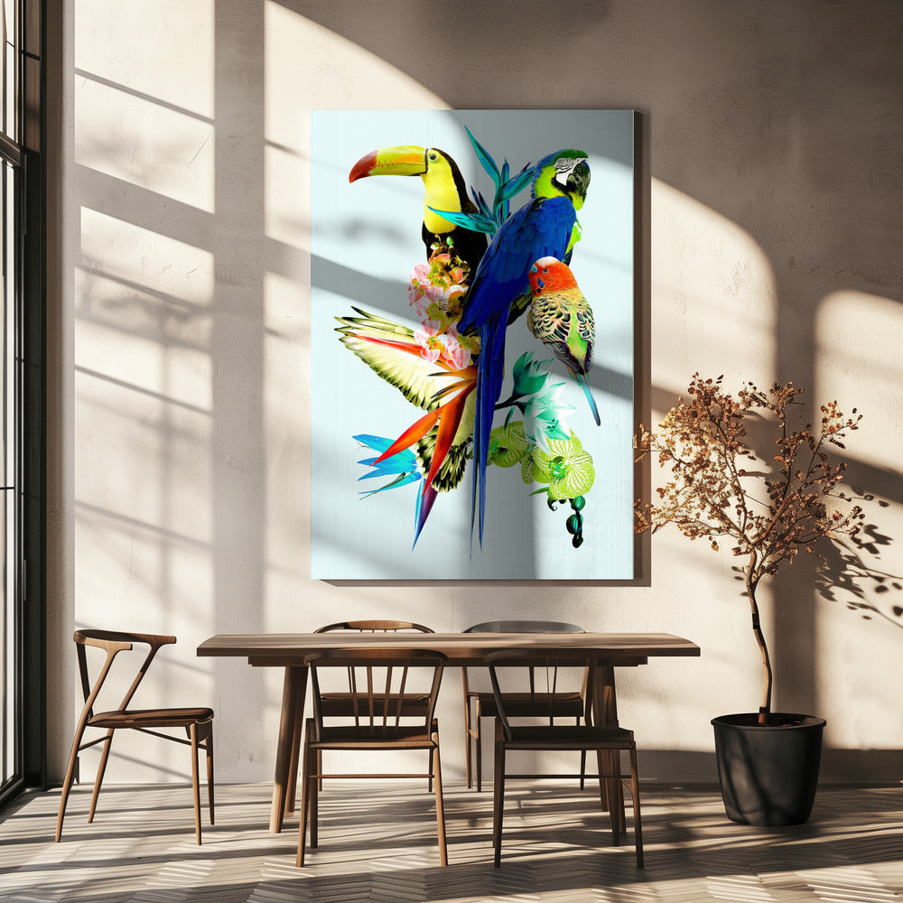 Paradijsvogels II | Canvas