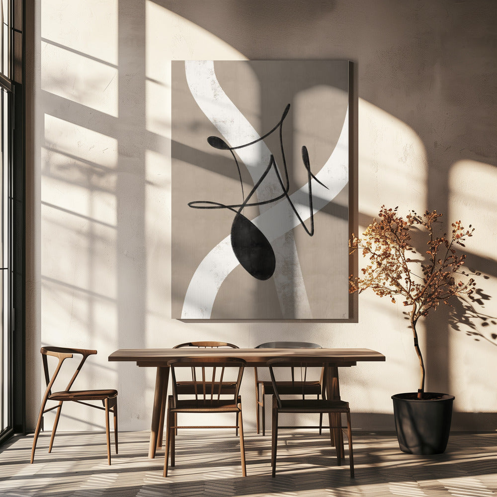 Beige abstract nr. 2 | Canvas
