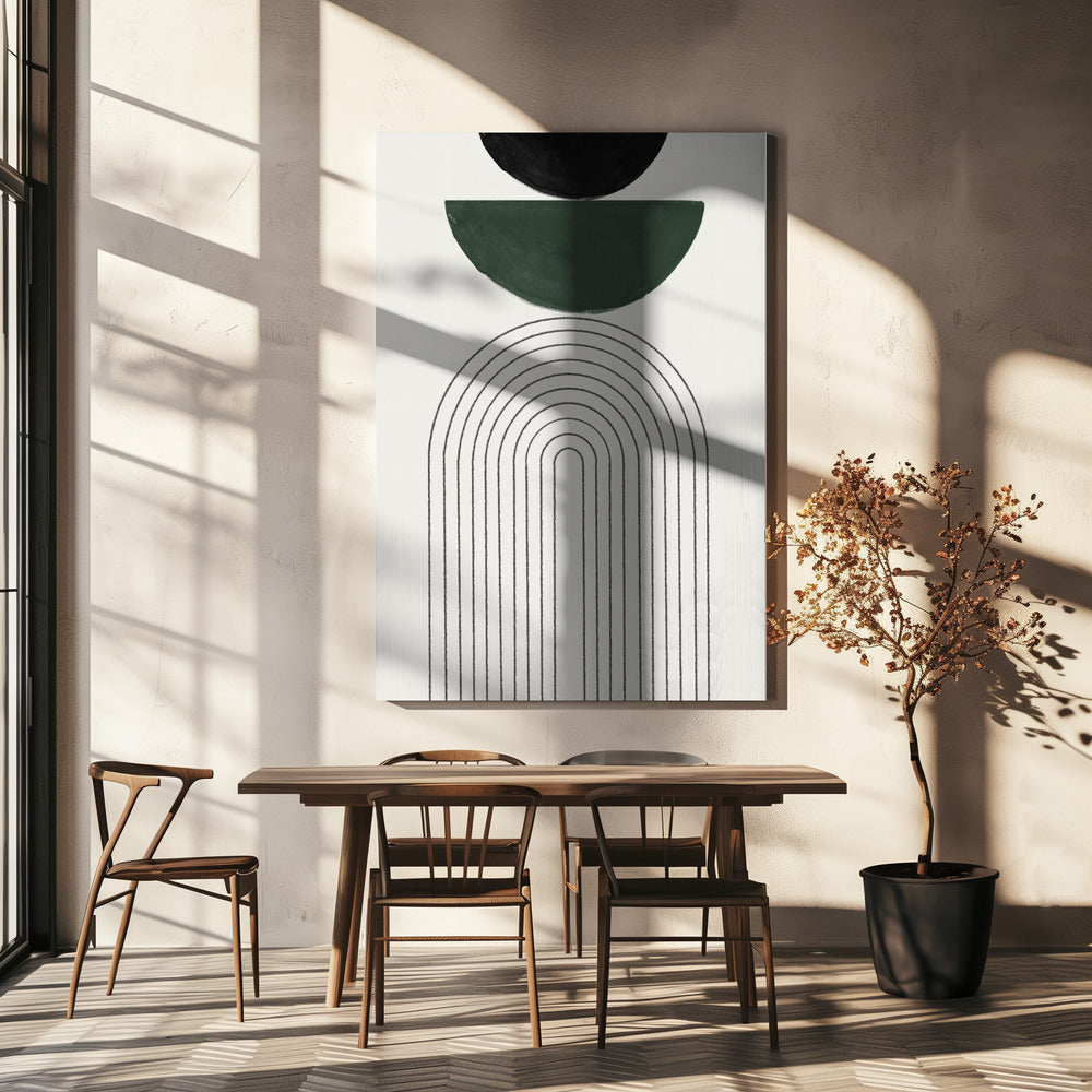 Gebogen geometrie | Canvas