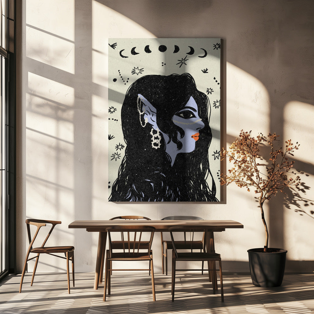 Portret van een zeemeermin | Canvas
