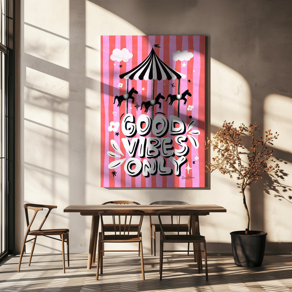 Carrousel Alleen Goede Vibes | Canvas