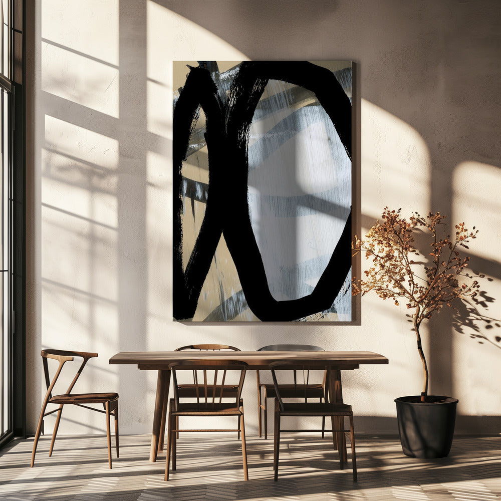 Vet Zwart Op Wit Nr. 1 | Canvas