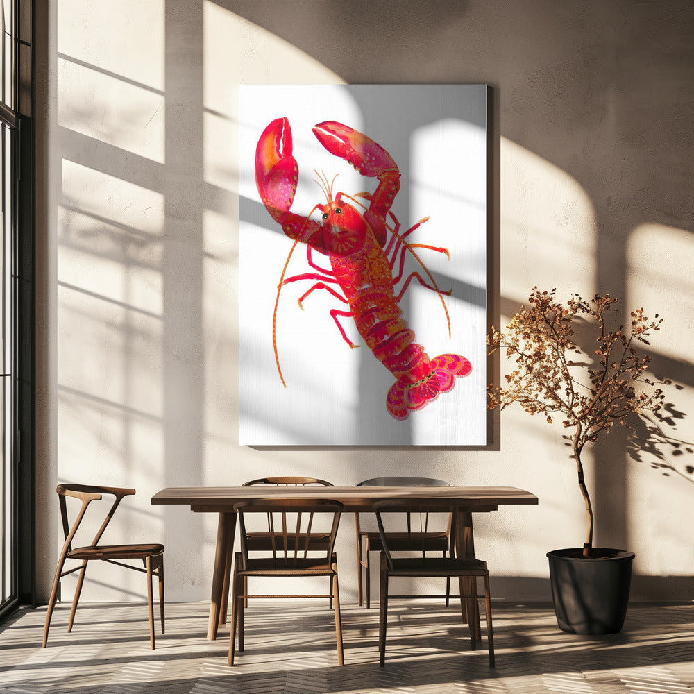 Kreeft met patroon | Canvas