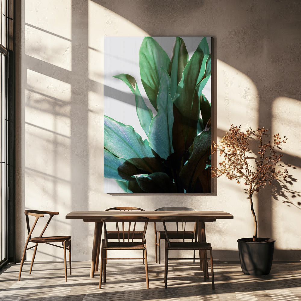 Groene bladeren | Canvas