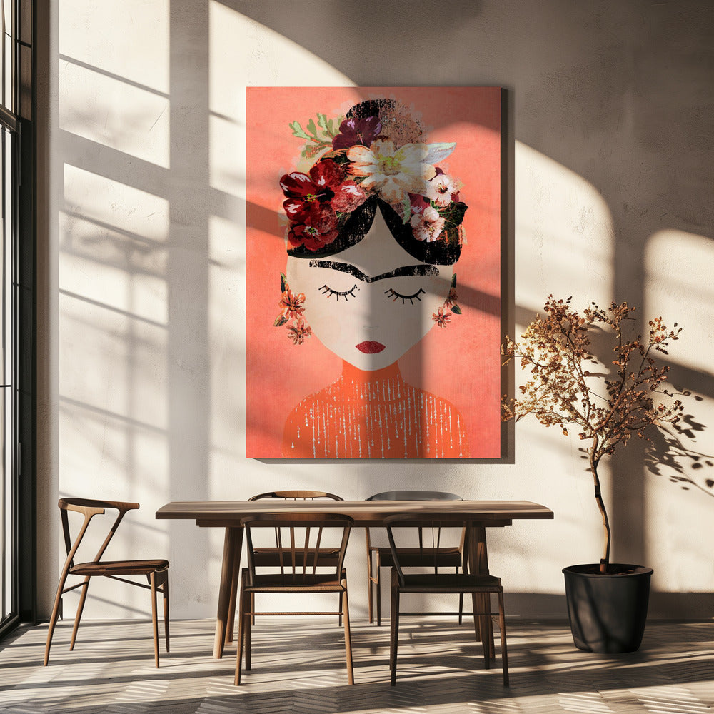 Frida (Perzik) | Canvas