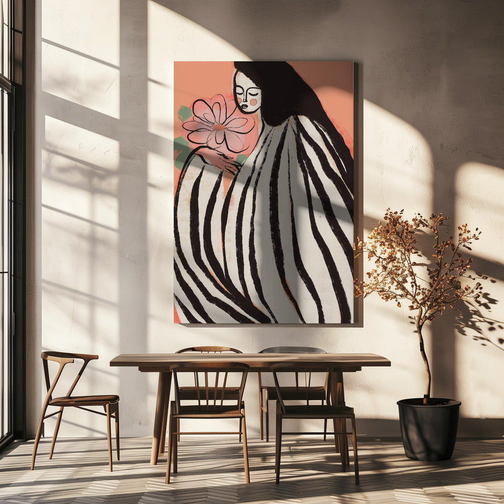 Een Stil Moment (Perzik) | Canvas