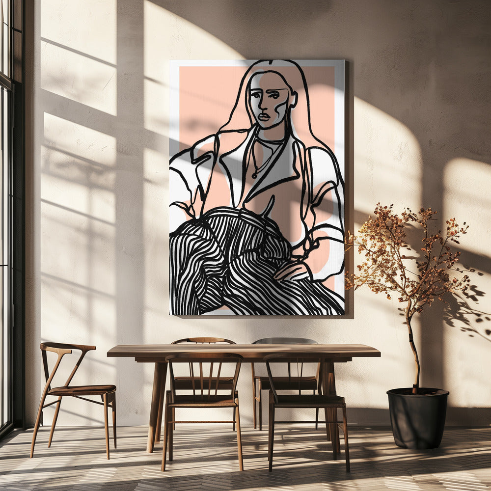 Herinner je je (Peach) | Canvas