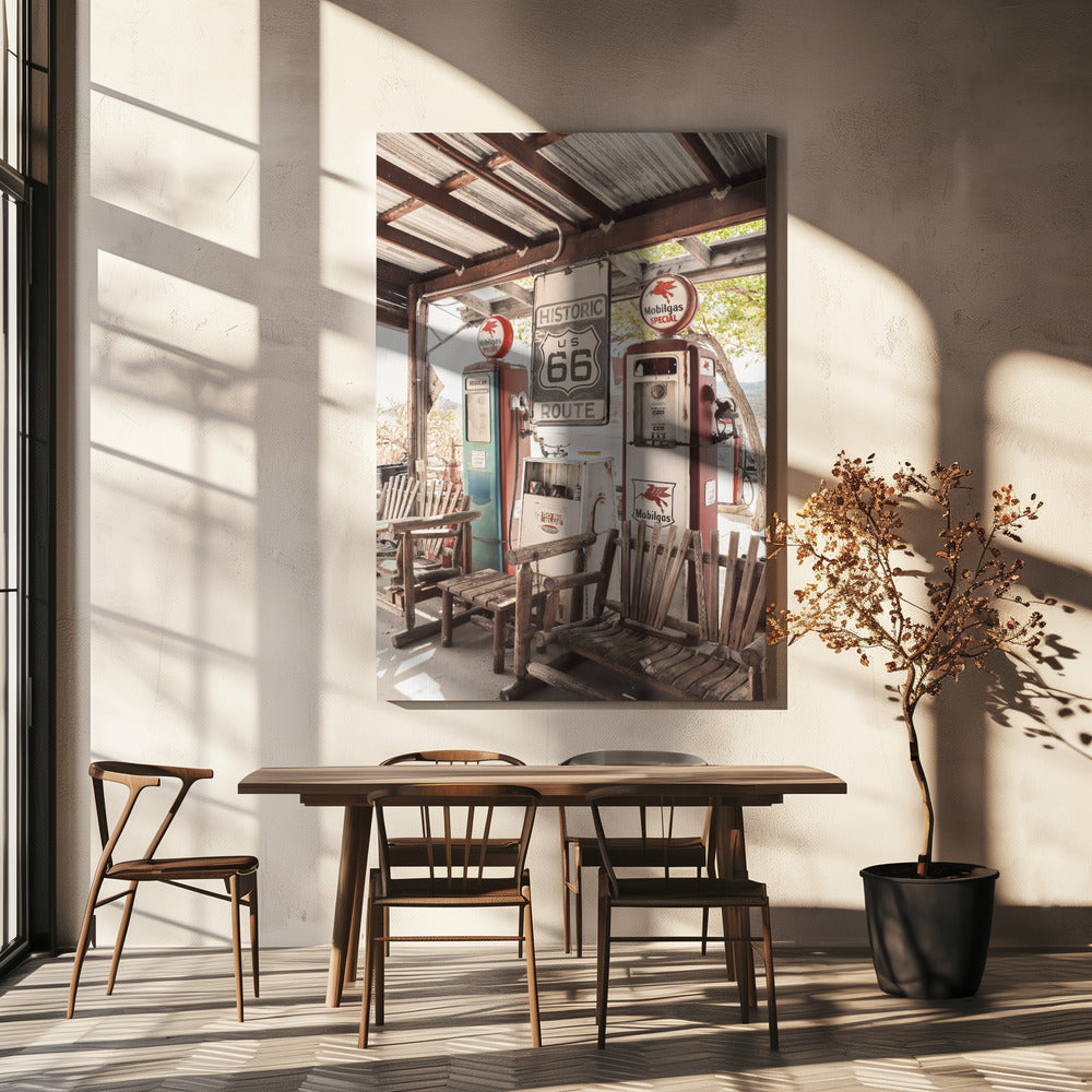 Tankstation Route 66 | Canvas