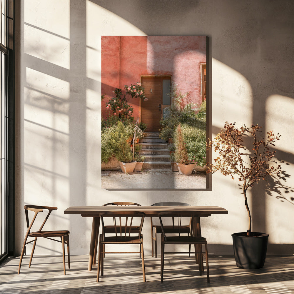 Het Roze Huis | Canvas
