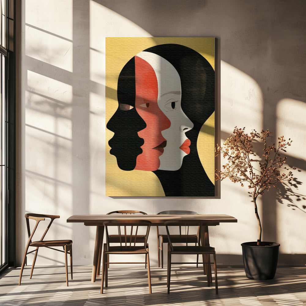 Afrikaanse kunst Smooth 4 | Canvas