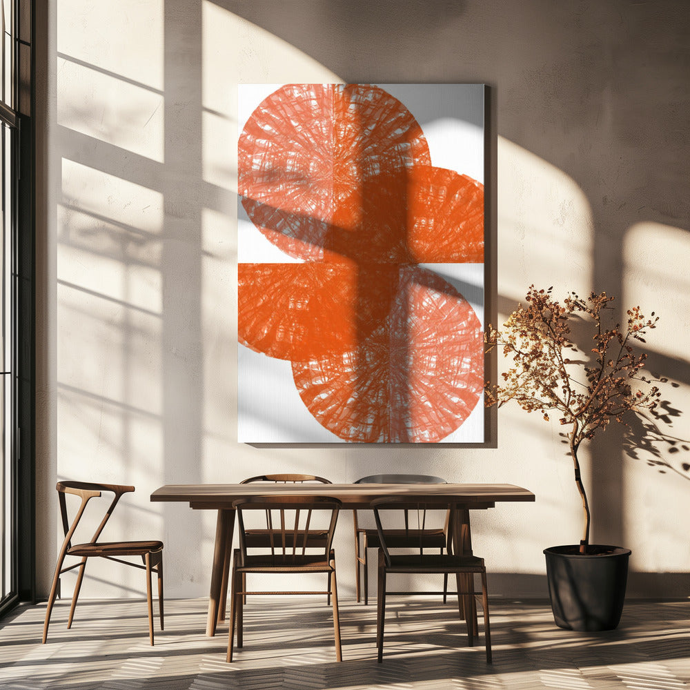 Oranje Cirkel Fans 1 | Canvas