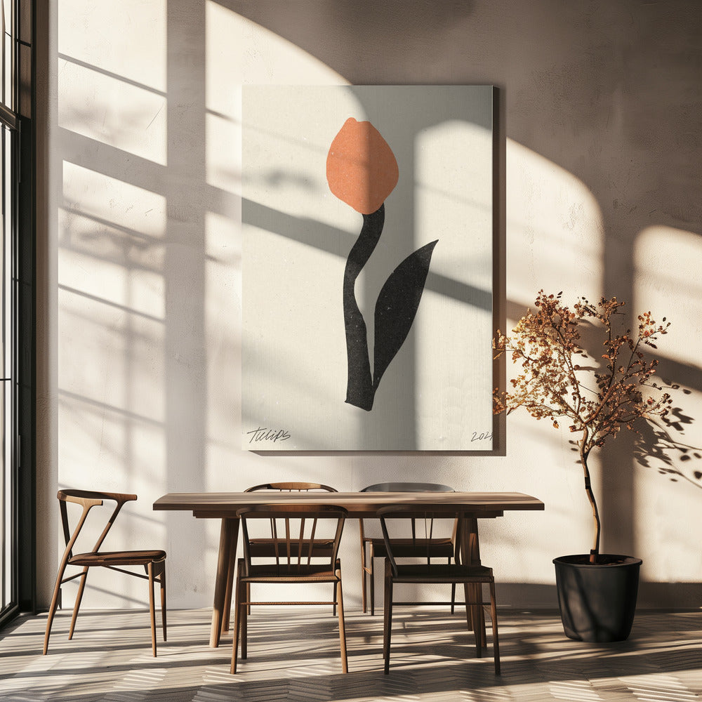 Moderne Bloem 01 | Canvas