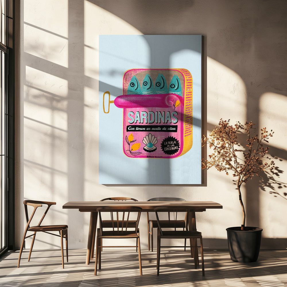 Sardientjesblikje | Canvas