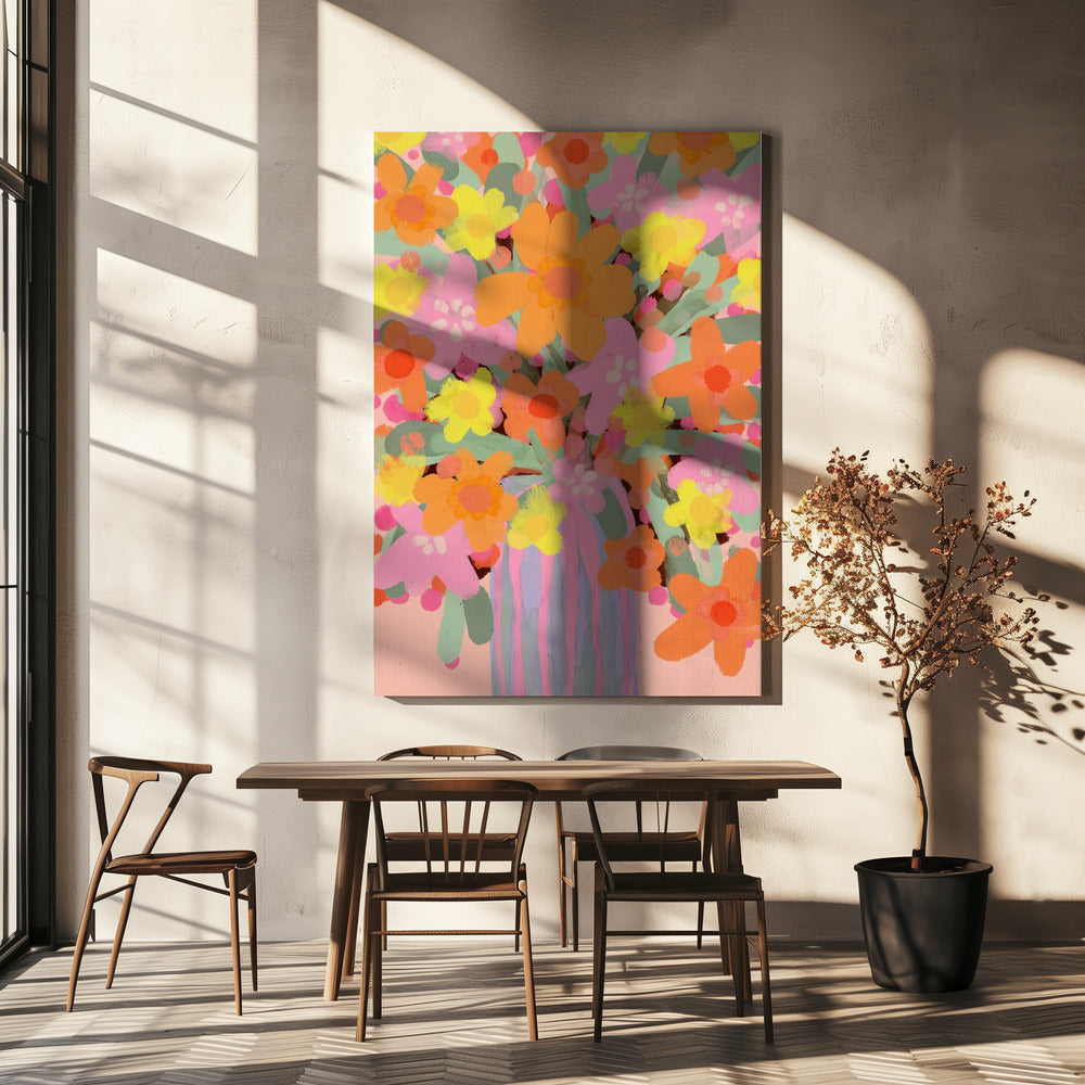 Levendige bloesems | Canvas