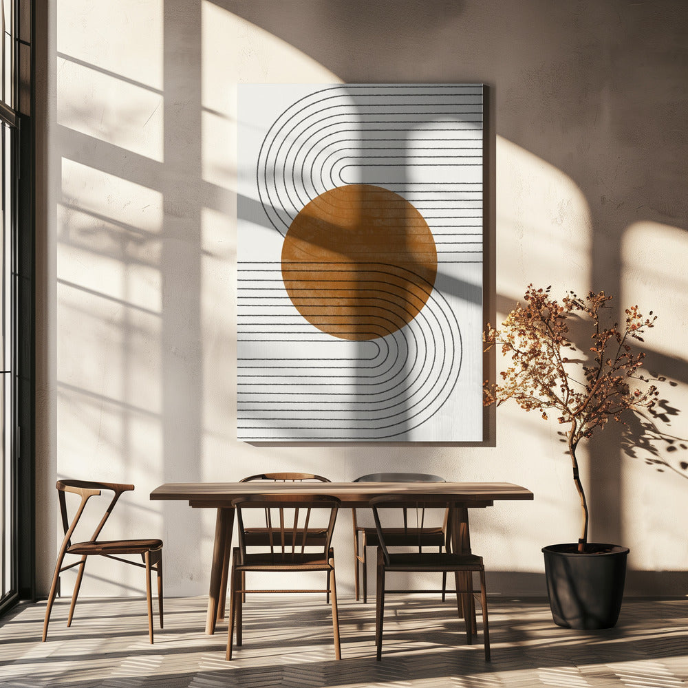 Curved Echoes | Canvas