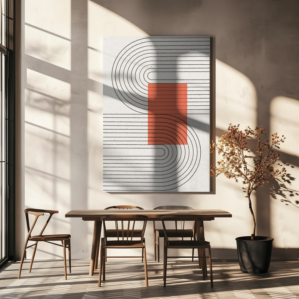 Gebogen Harmonie | Canvas