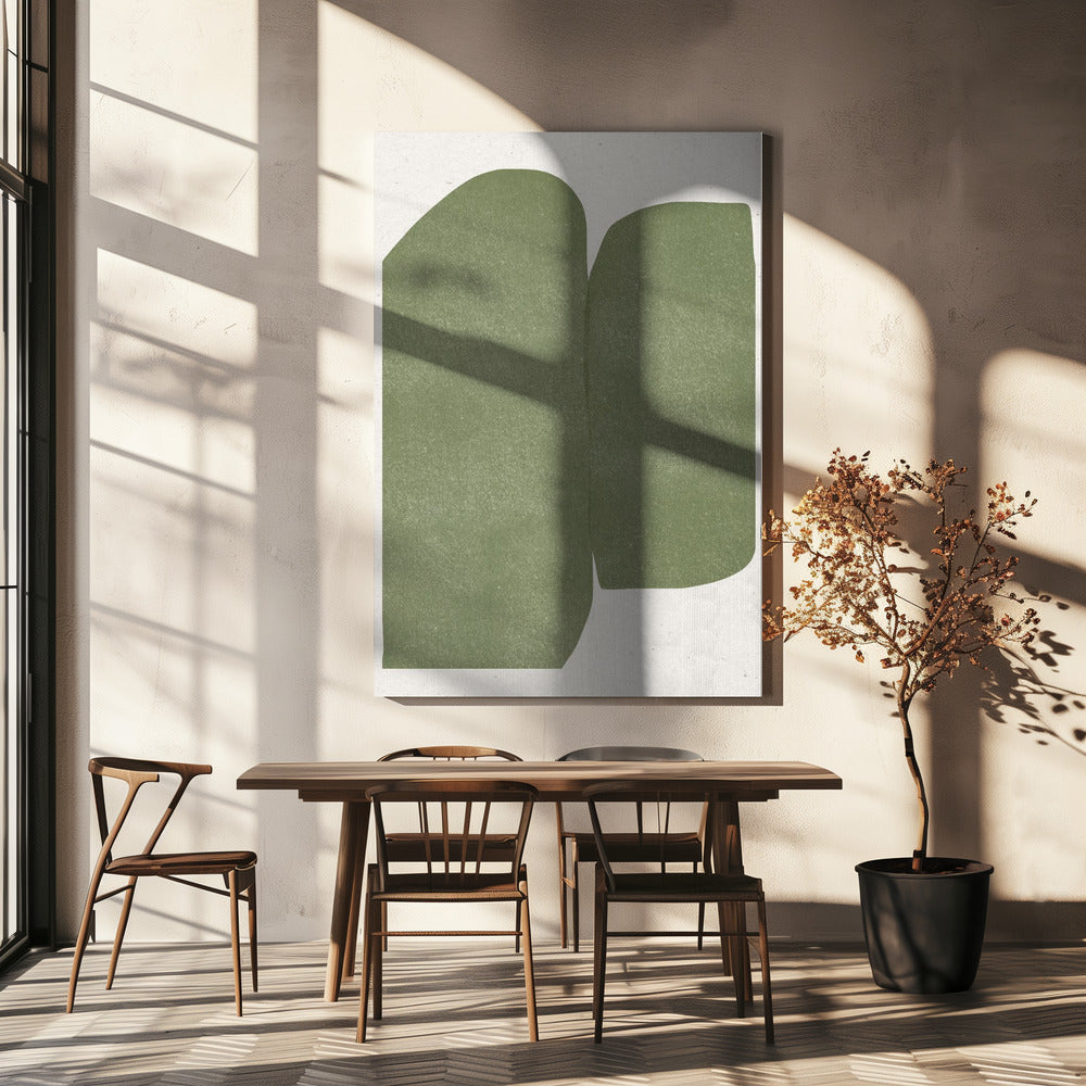 Smaragdgroene Echoes | Canvas