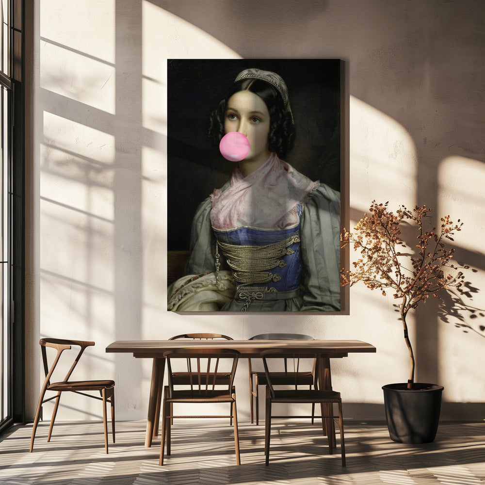 Bubble Gum Portret | Canvas