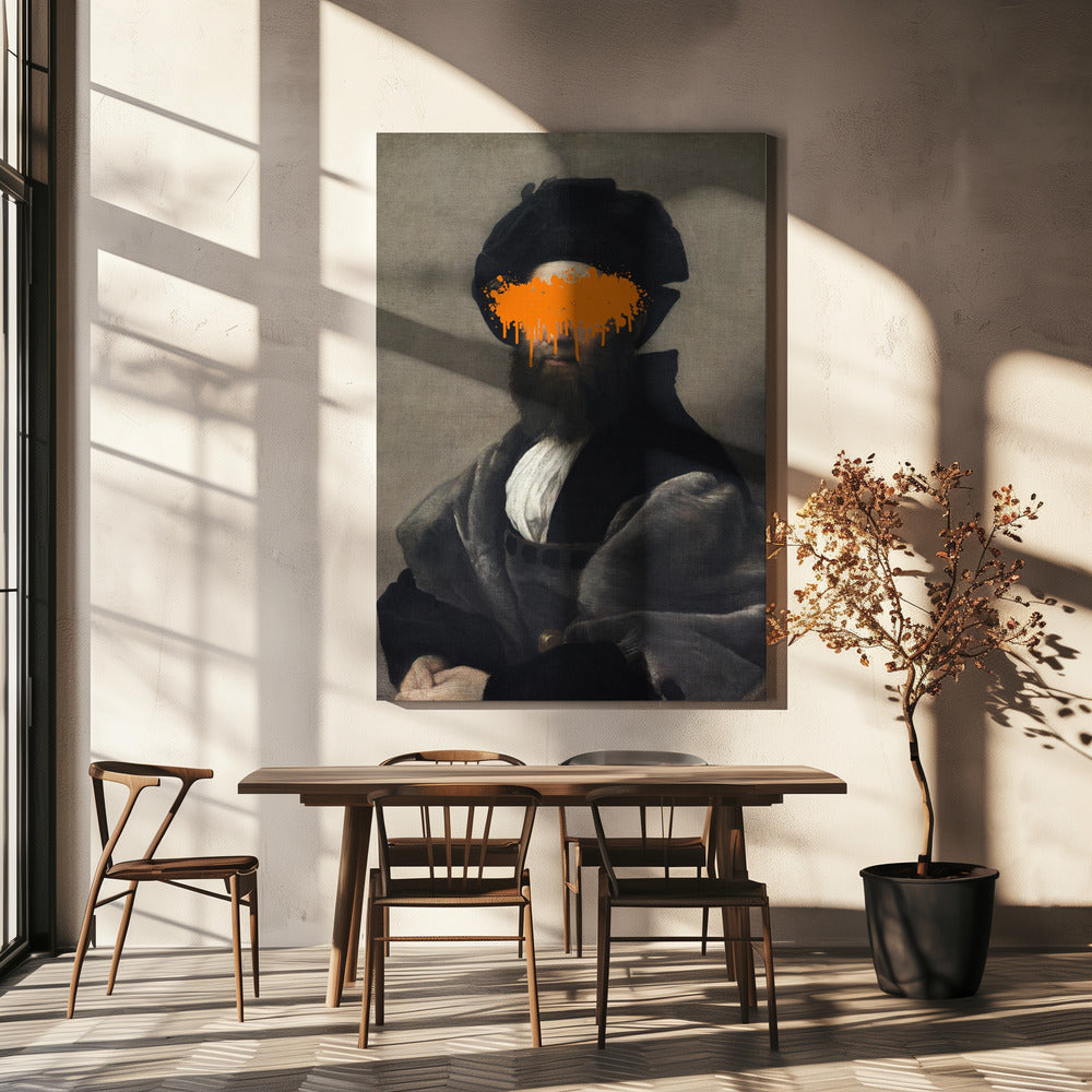 Oranje Vandaal Splash | Canvas
