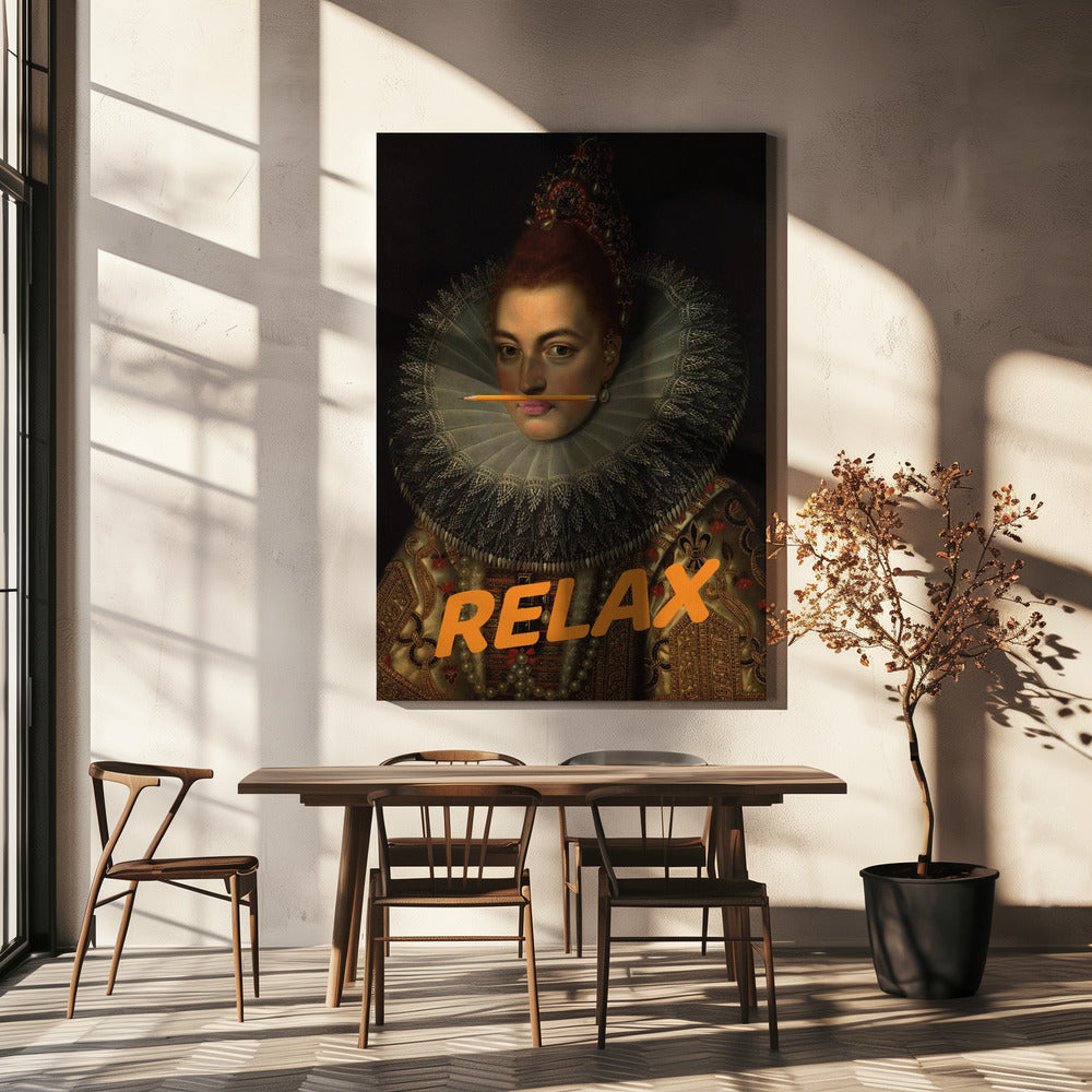 Relax Altered Oil Painting | Canvas