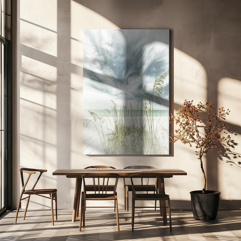 Rust op het strand | Canvas