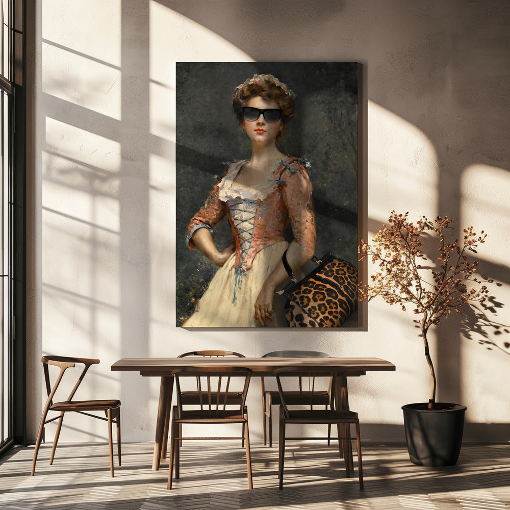 Vintage Chic Meisje | Canvas