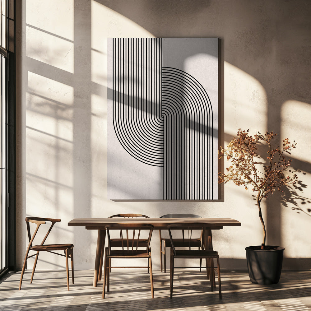 Curved Symmetry | Canvas
