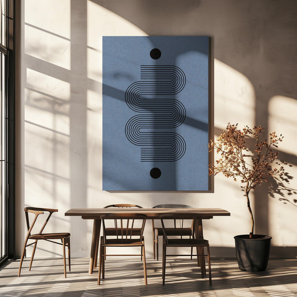 Gebogen echo's | Canvas