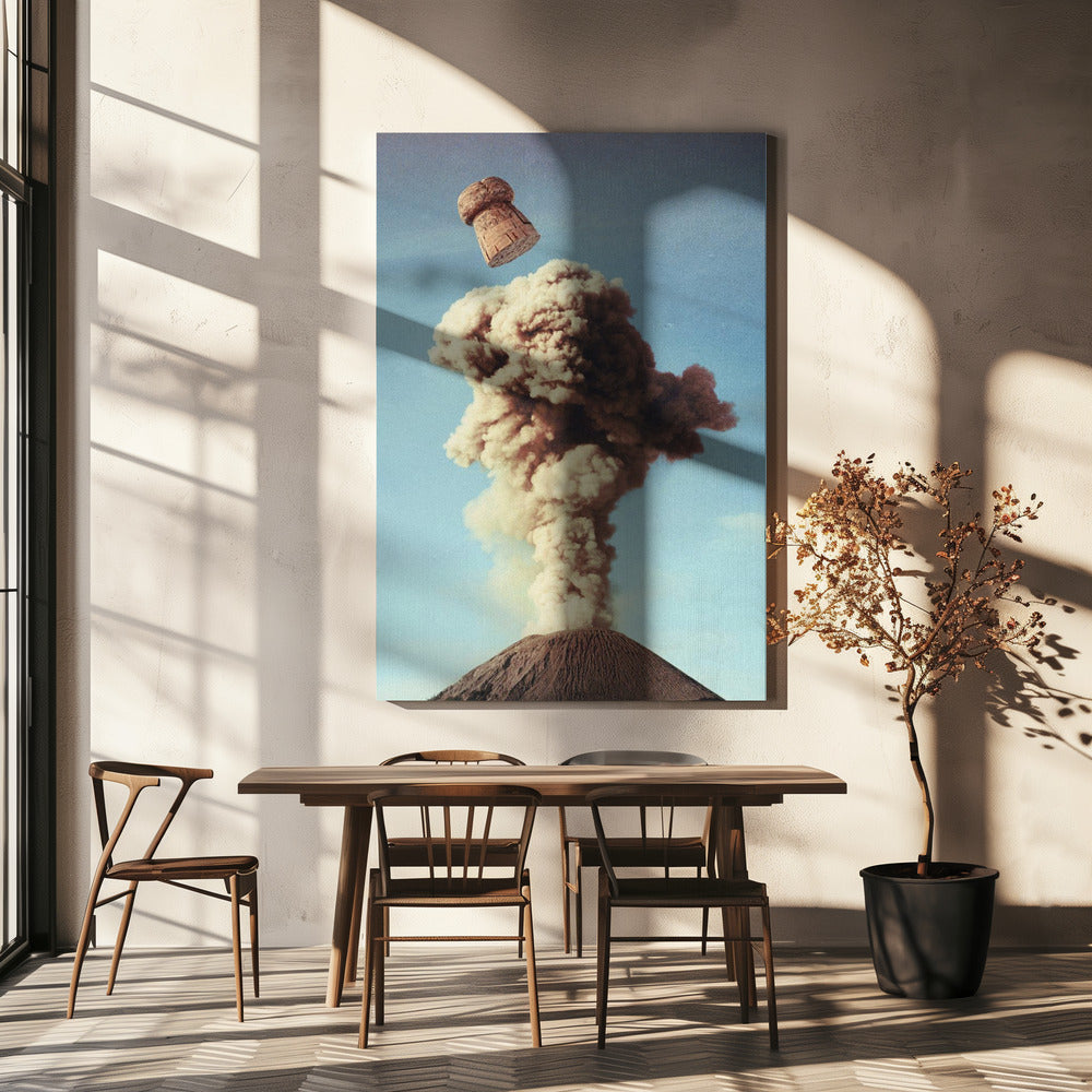 Vulkanische Pop - Champagnefeest | Canvas
