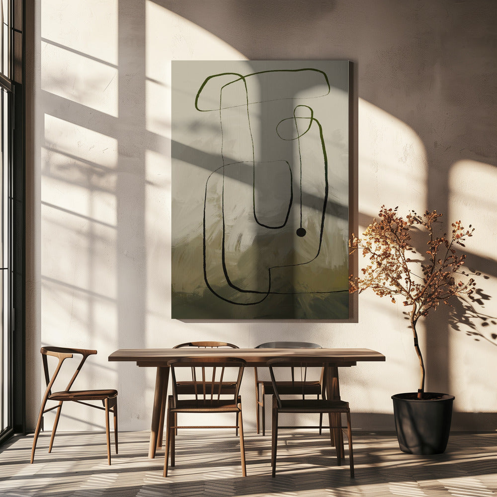 Vloeiende curven | Canvas