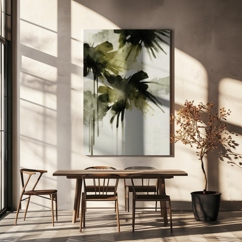 Groene Echoes | Canvas
