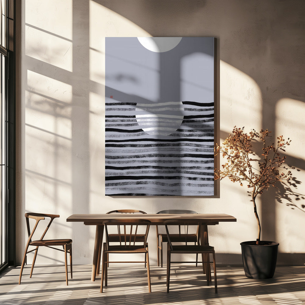 Hidden Moon N°2 | Reflection | Canvas