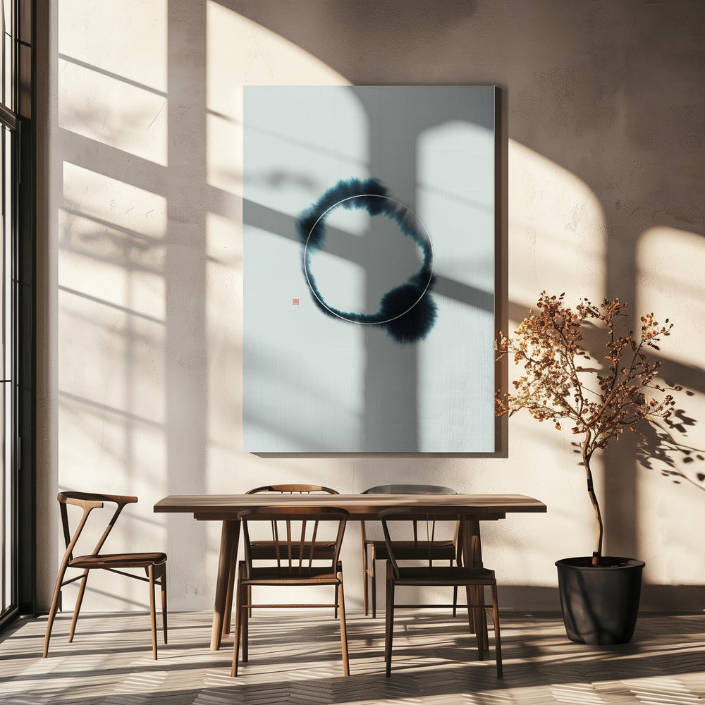 Cirkel nr. 2 | Blauw | Canvas