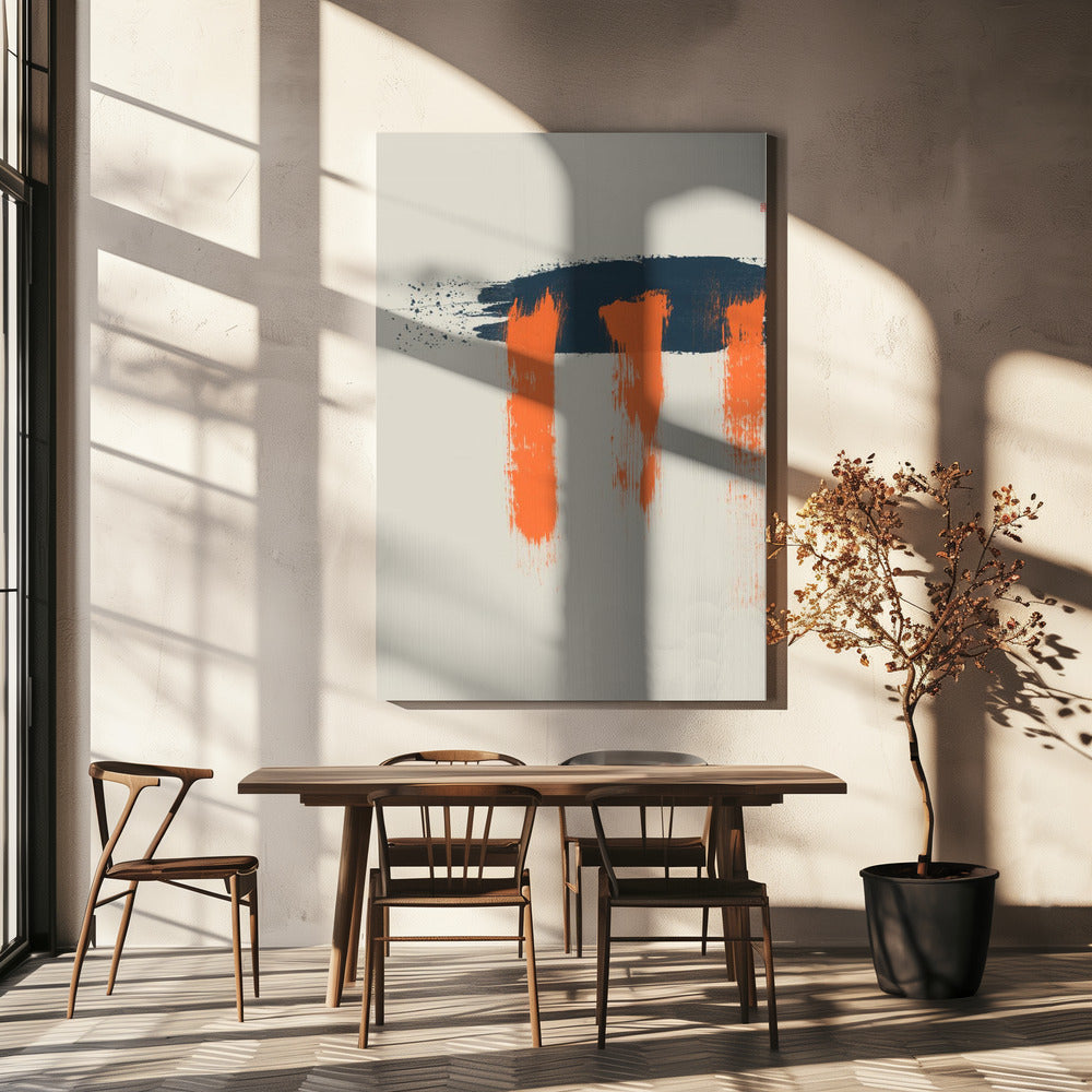 Stromende regen | Canvas