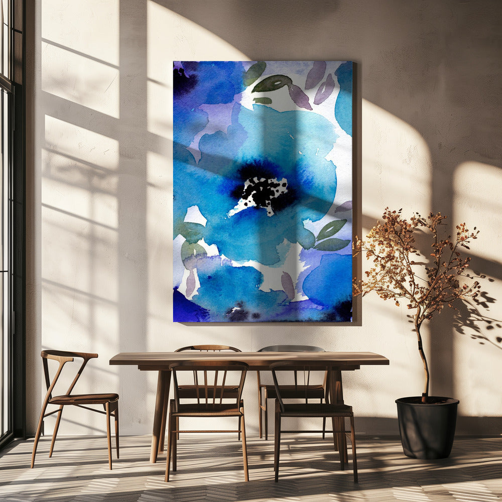 Dame Blauw | Canvas