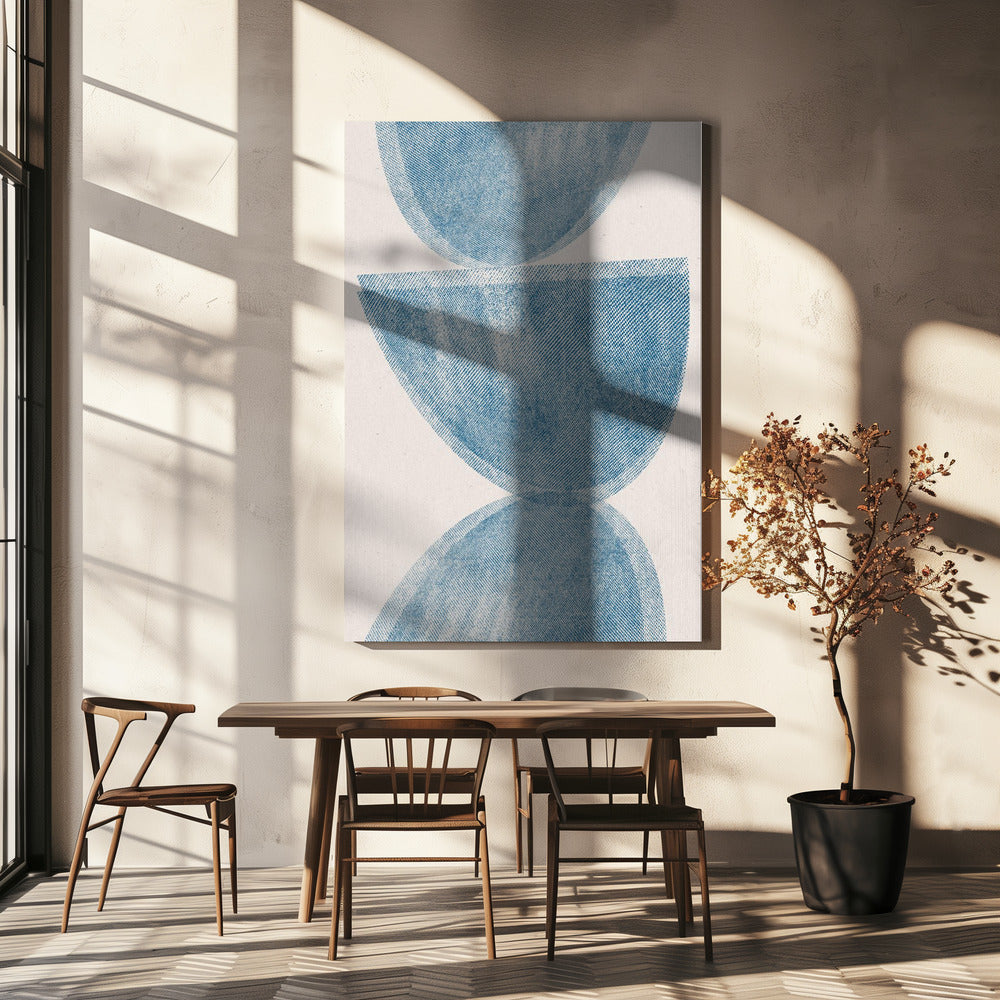 Blauwe Bol Balans | Canvas