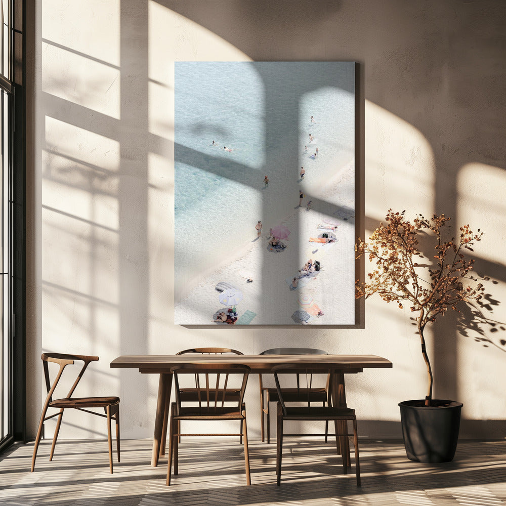 Luchtfoto strand 2 | Canvas