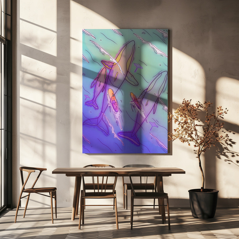Surfen met de walvissen | Canvas