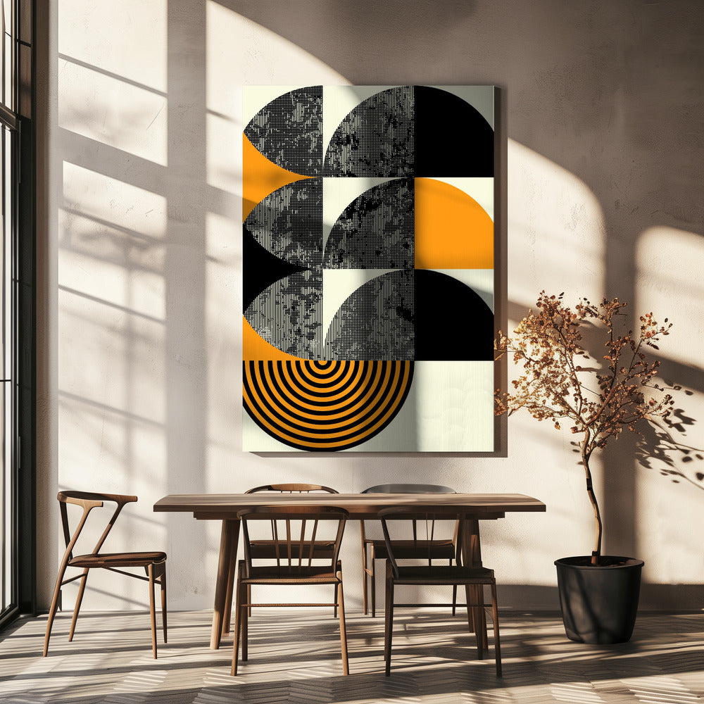 Geometrische abstractiedynamiek | Canvas
