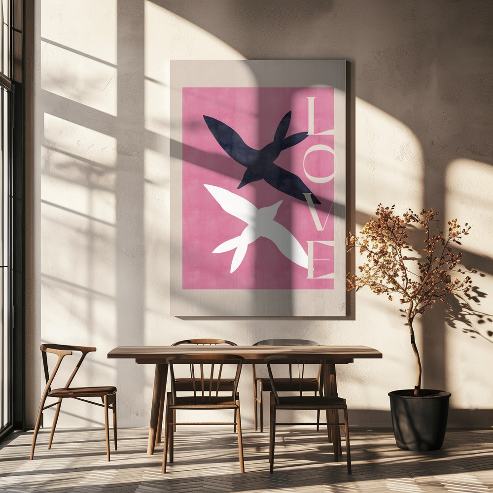 Verliefde vogels | Canvas