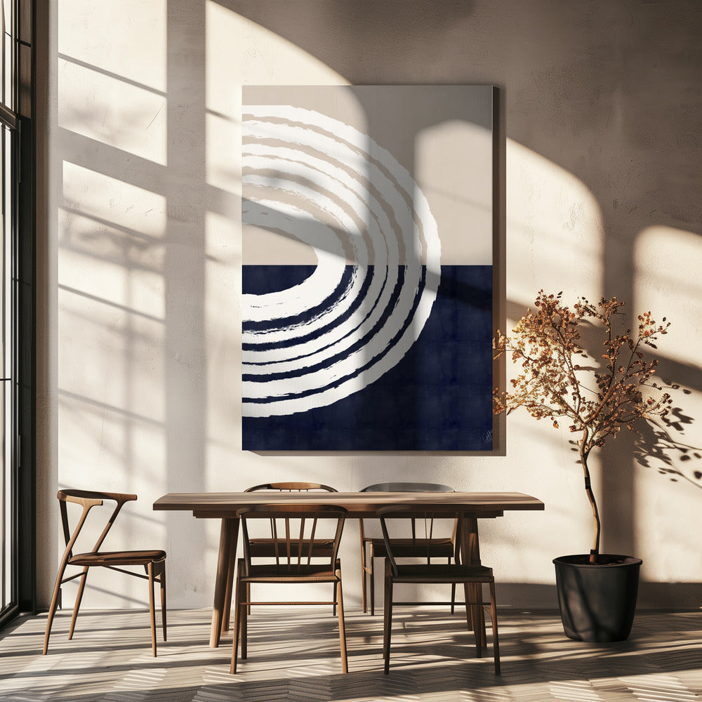 Blauwe regenboog | Canvas
