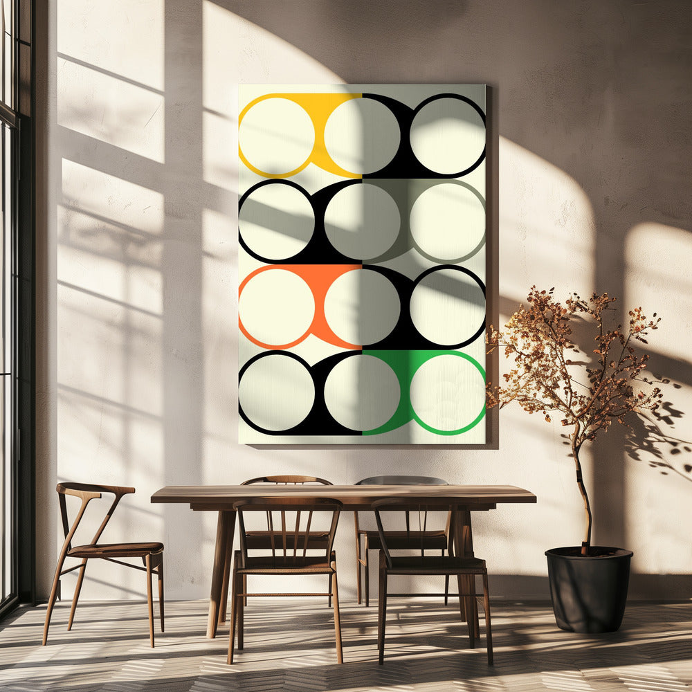 Geometrisch abstract ontwerp | Canvas
