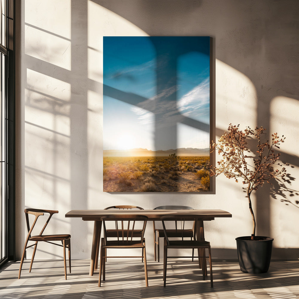 Zonsopgang in de woestijn van Nevada | Canvas