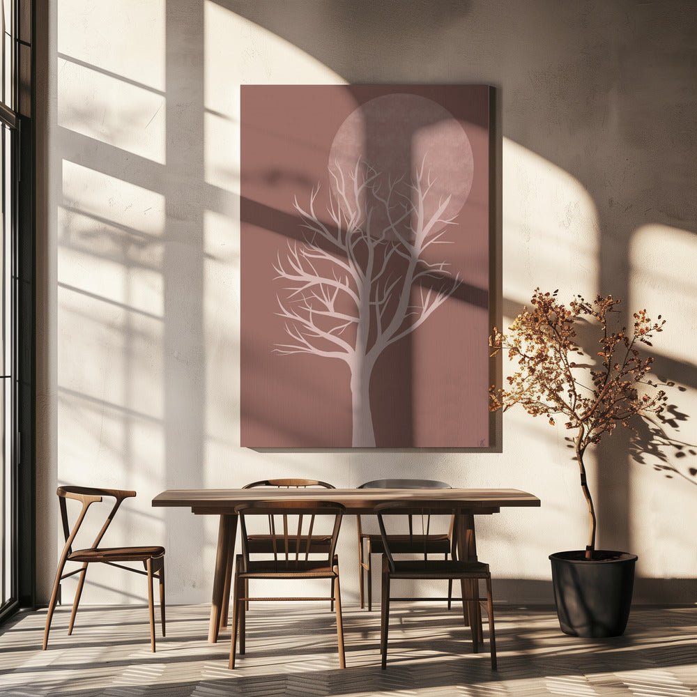 Roze boom | Canvas