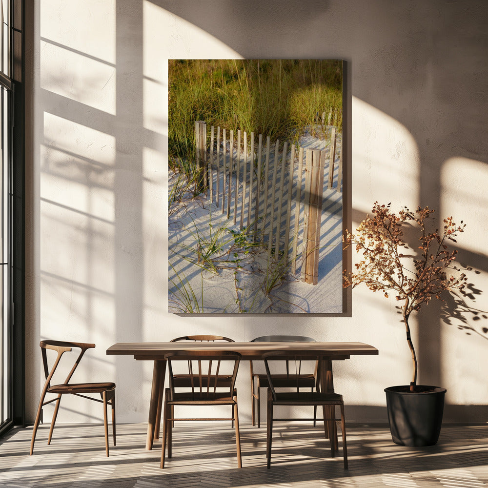 Wandeling op het strand III | Canvas