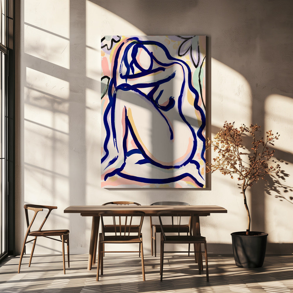 Sereen silhouet | Canvas