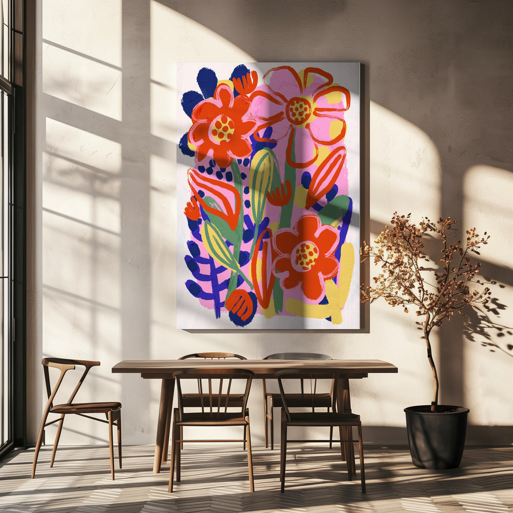 Bloemen Joyburst | Canvas
