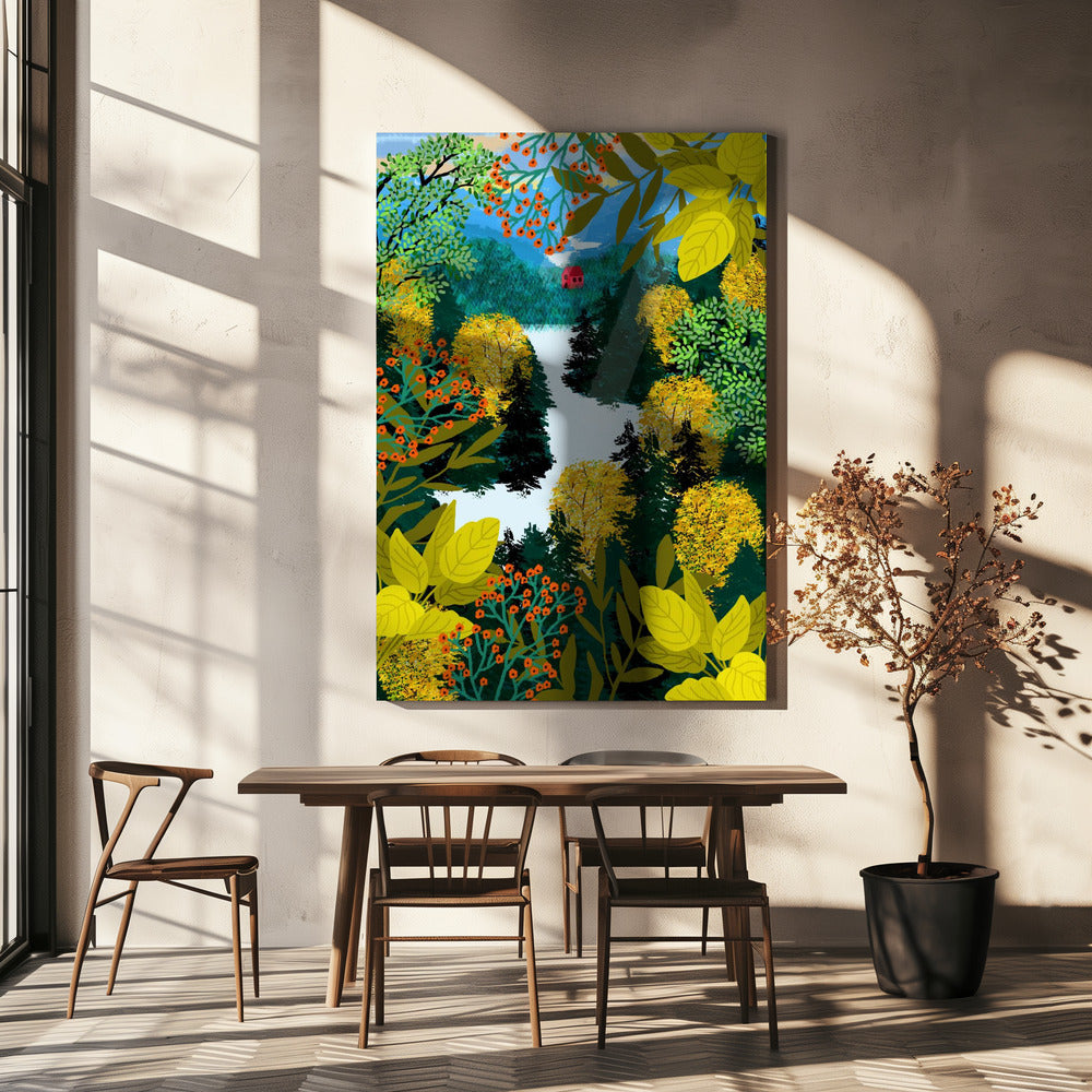 Uitzicht vanaf de berg | Canvas