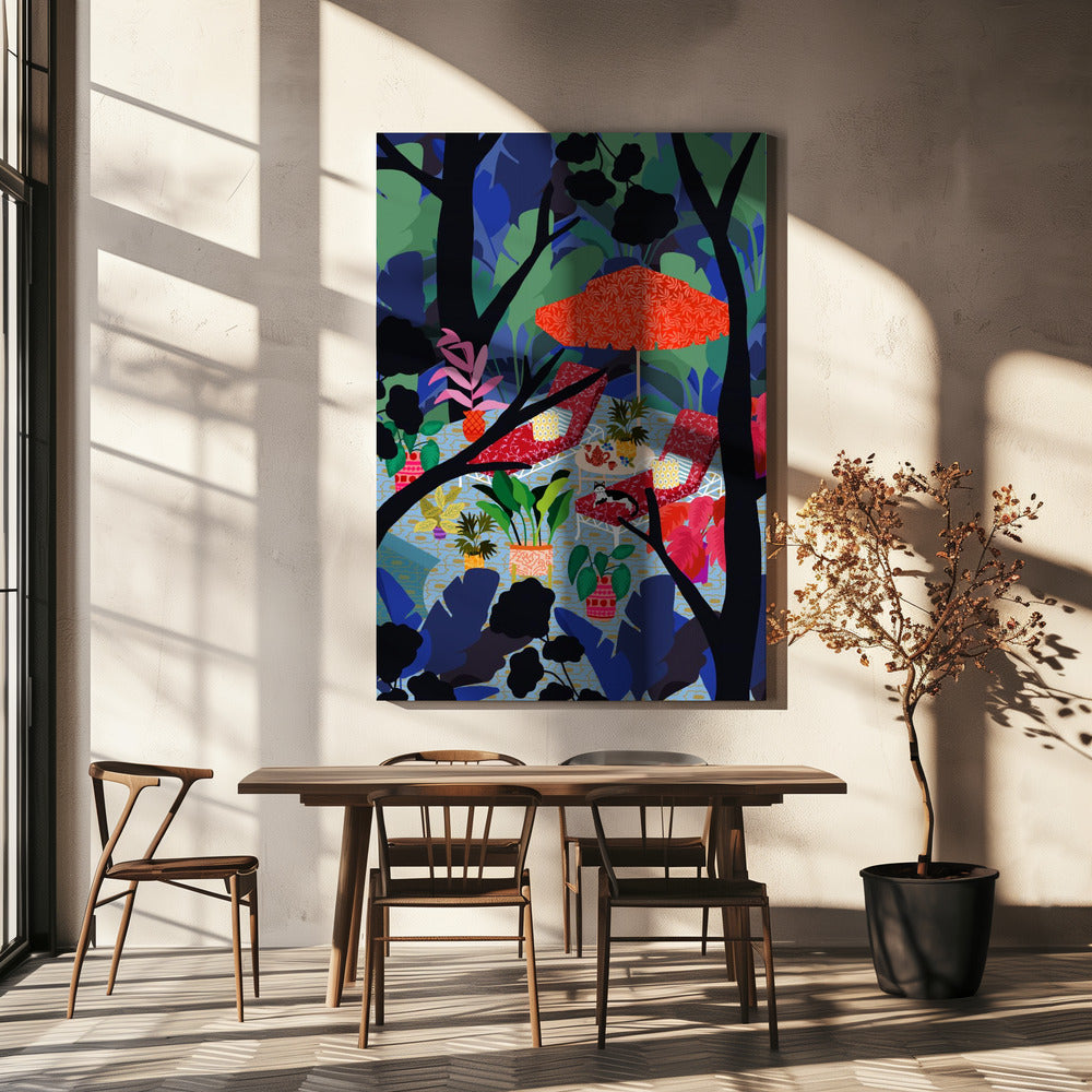 9933x14043 Din 133 Zwembad Midden in de Natuur | Canvas