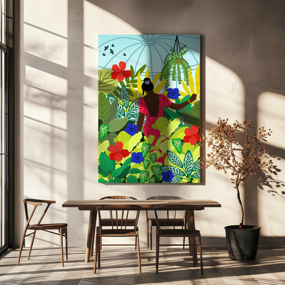 Wandelen in mijn kas | Canvas